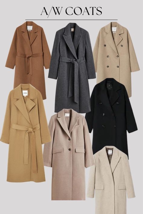 DOUBLE-FACED WOOL BELTED COAT - … curated on LTK Women’s Wool Coat, Womens Wool Coats Winter, Belted Wool Coat, Wool Jackets Women, Formal Coat, Work Coat, Diy Jacket, Clothing Design Sketches, Coat Trends