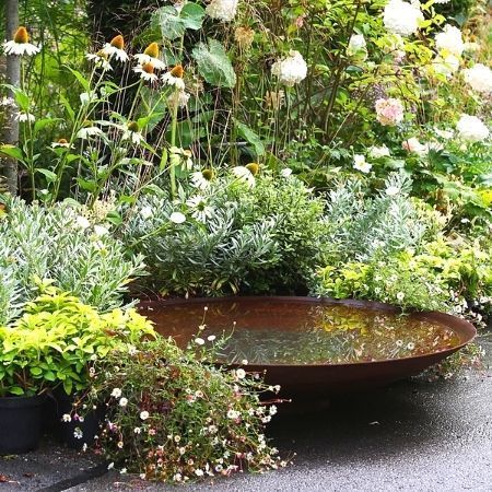 Container Water Gardens, Garden Water Feature, Have Inspiration, Water Features In The Garden, Native Garden, Corten Steel, Courtyard Garden, Water Feature, Garden Cottage