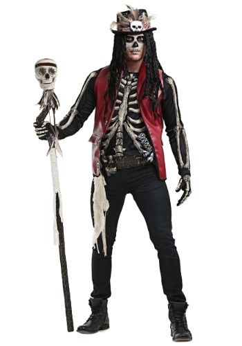 Men's Costumes | Top Adult Men's Halloween Costumes Voodoo Doctor Costume, Voodoo Doctor, Witch Doctor Costume, Voodoo Costume, Voodoo Halloween, Printed Gloves, Costume For Men, Doctor Costume, Hallowen Costume