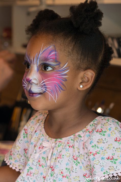 Kitten Face Paint, Dog Face Paints, Kitty Face Paint, Kitten Face, Paint Face, Girl Face Painting, Face Paints, Kids Face Paint, Scrapbook Book