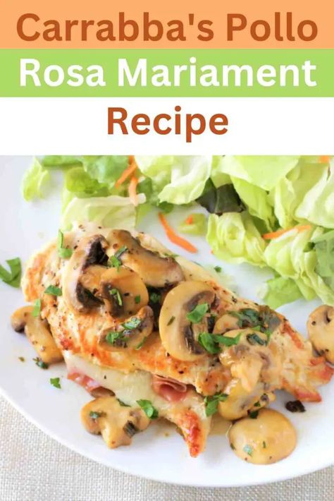 Carrabba’s Pollo Rosa Maria Recipe Restaurant Chicken Recipes, Carrabbas Recipes, Blue Ribbon Recipes, Easy Delicious Dinners, Kitchen Guide, Chicken Marsala, Citrus Chicken, Most Popular Recipes, Delicious Dinner