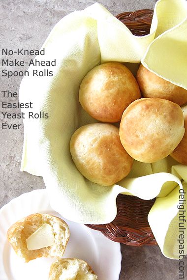 My New Improved Spoon Rolls - The Easiest Yeast Rolls Ever / www.delightfulrepast.com Spoon Rolls Recipe, Spoon Rolls, Easy Yeast Rolls, Fried Chicken Dinner, Spoon Bread, Cream Gravy, Homemade Rolls, Baked Dinner, Biscuit Rolls