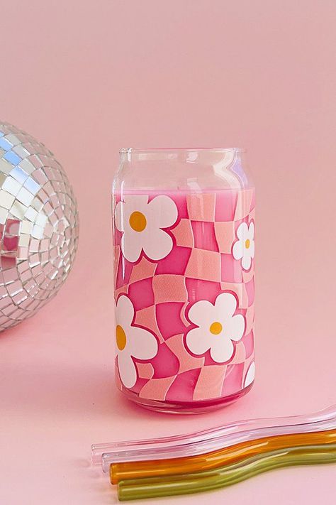 Paper Craft Projects for Classroom Activities Pink Office Desk Decor, Amanda Jensen, Flower Glass Cup, Teckwrap Craft, Diy Wine Glasses Painted, Decorative Glass Jars, Retro Glassware, Fine Dinnerware, Diy Wine Glasses