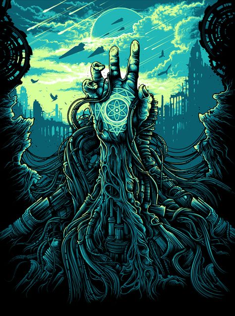 Dan Mumford, Graphisches Design, Cosmic Horror, Art Et Illustration, Arte Fantasy, Trippy Art, Arte Horror, Horror Art, Album Art