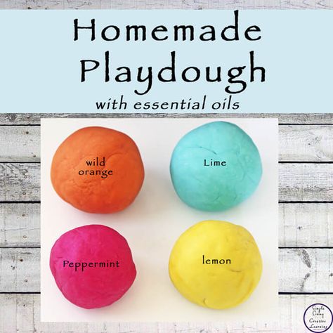 Stem Activities Preschool, Homemade Playdough Recipe, Benefits Of Essential Oils, Homemade Essential Oils, Aromatherapy Recipes, Playdough Kits, Homemade Oil, Playdough Recipe, Homemade Playdough