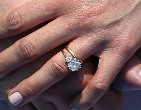 Meghan Markle has redesigned her engagement ring - and it now has even more diamonds - Mirror Online Meghan Engagement Ring, Engagement Ring Meghan Markle, Megan Markle Engagement Ring, Meghan Markle Wedding Ring, Meghan Markle Ring, Meghan Markle Engagement Ring, Meghan Markle Engagement, Heirloom Engagement Rings, Royal Engagement Rings