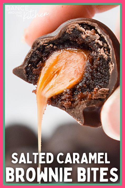 Chocolate Dipped Brownie Bites, Salted Caramel Cake Pops, Brownie Balls Recipe, Salted Caramel Brownie Bites, Salted Caramel Bites, Salted Caramel Cracker Bites, Brownie Truffles Recipe, Brownies Bites, Brownies Truffles