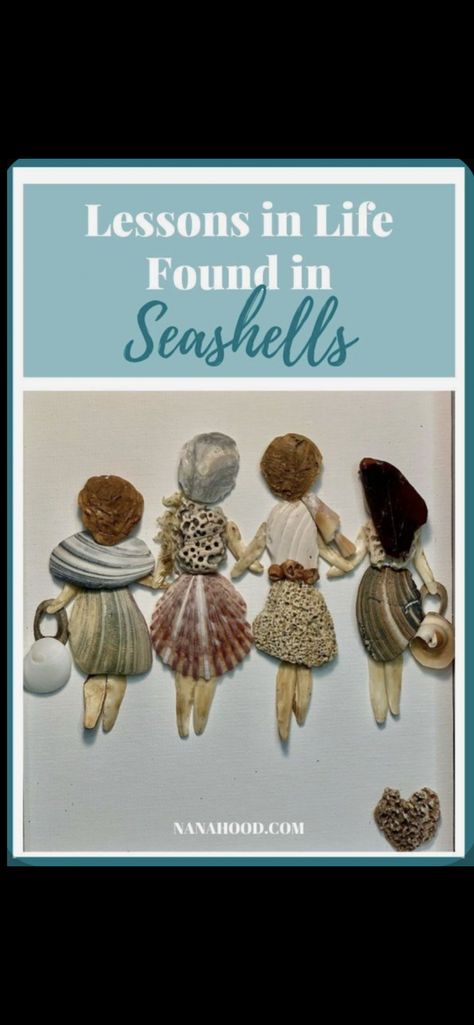 Shell Craft Ideas Home Decor, Seashell Family Art, What To Do With Sea Shells Ideas, What To Make With Shells From The Beach, Sea Shell People Art, Shell Ideas Projects, Shell Quotes Seashells, Seashell People Art, What To Make With Seashells