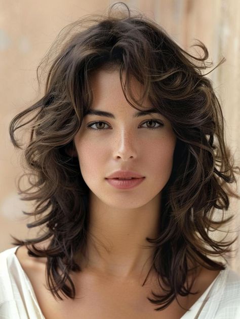 Big Wavy Curls Short Hair, Wavy Haircut With Curtain Bangs, Best Haircut For Frizzy Wavy Hair, Medium Hair Layers Wavy, Layers For Naturally Wavy Hair, Short Frizzy Hair Haircuts, Thick Wavy Short Haircuts, Haircut Frizzy Hair, Medium Wavy Haircuts With Layers