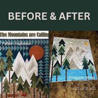 The Mountains Are Calling Quilt Pattern, The Mountains Are Calling Quilt, Mountain Quilt Block, Climb Every Mountain, Mountain Quilt Pattern, Mountain Quilt, Tiffany Baby Showers, Mind Benders, Landscape Art Quilts