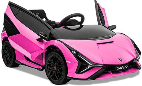 Amazon.com: cars: Toys & Games Pink Lamborghini, Lamborghini Sian, Lamborghini Lamborghini, Kids Ride On Toys, Toy Cars For Kids, Riding Toys, Pink Car, Toy Cars, Ride On Toys