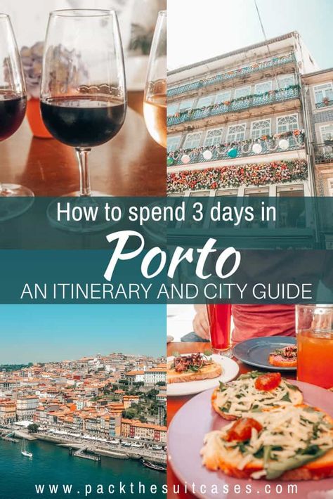 Porto Itinerary, Portugal Honeymoon, Porto Portugal Travel, Things To Do In Porto, Vacation Packing Tips, Colourful City, Porto Travel, Portugal Trip, One Suitcase