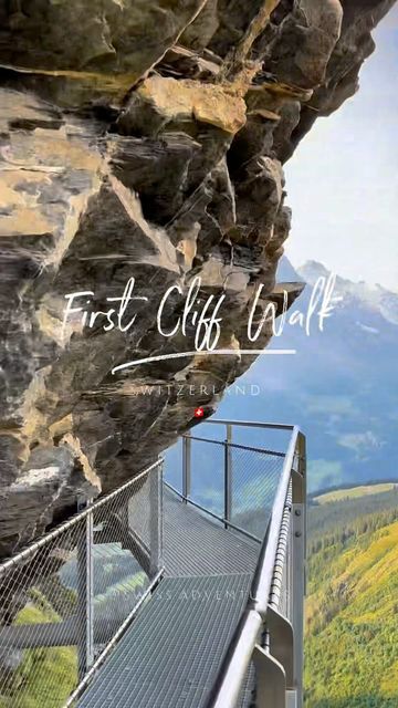 Cliff Walk Switzerland, Grindelwald First, Switzerland Grindelwald, Switzerland Mountains, Swiss Alps, Switzerland, Travel Inspiration, Hiking, Walking