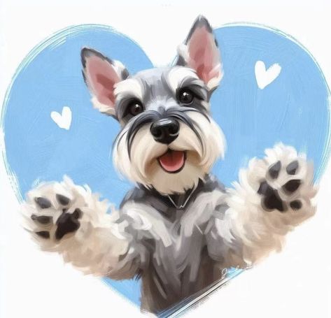 Miniature Schnauzer Tattoo, Schnauzer Drawing, Schnauzer Breed, Schnauzer Grooming, Schnauzer Art, Dog Portraits Art, Miniature Schnauzer Puppies, Schnauzer Puppy, Schnauzer Dogs