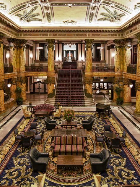 Hotel Washington Dc, Mansion Living, Castle Aesthetic, Dream Mansion, Hotel Luxury, Grand Staircase, Richmond Va, Luxury Hotels, Grand Hotel