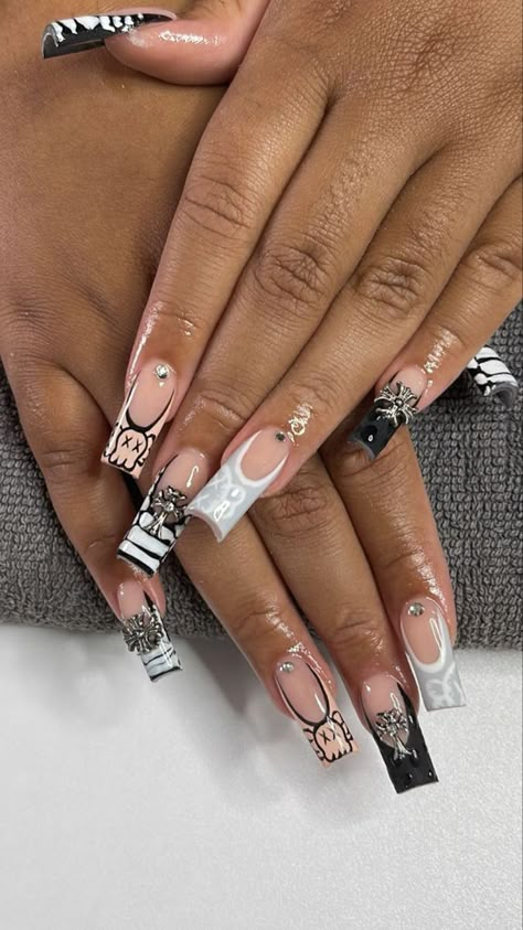 Medium Long Nails, Raw Nails, Nails Medium Length, Long Acrylic Nail Designs, Simple Acrylic Nails, Short Square Acrylic Nails, Exotic Nails, Acrylic Nails Coffin Pink, Nails Medium