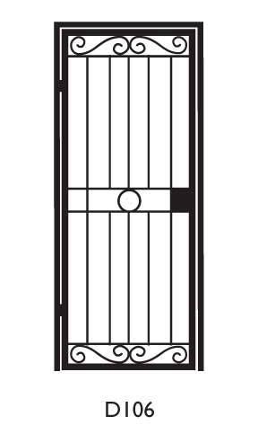 Wrought Iron Security Doors, Home Window Grill Design, Iron Security Doors, Door Grill, Wrought Iron Front Door, Steel Security Doors, Gate Wall Design, Grill Gate Design, Front Door Design Wood