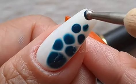 Turtle Shell Nails Tutorial, Blue Tortoise Shell Nails, Tortoise Shell Nails Tutorial, Shell Nails Tutorial, Turtle Shell Nails, Tortoiseshell Nails, Tortoise Shell Nails, Shell Nails, Nail Dotting Tool