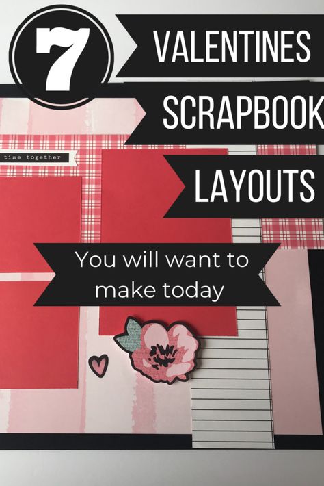 Cherish your Valentine’s day memories with these 7 easy Valentines scrapbook layouts. Valentines Scrapbook layouts | Valentines scrapbook layouts simple | Valentines day layouts scrapbook pages | Valentines day scrapbook paper | Close to My Heart Scrapbook | Close to my heart paper Valentines Scrapbook Layouts, Valentine’s Day Scrapbook Layouts, February Scrapbook Ideas, Valentine Scrapbook Ideas, Scrapbook Valentines Day, Scrapbook Ideas Photo Layouts, Valentines Scrapbook Ideas, Valentines Day Scrapbook, Page Layout Ideas