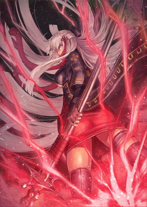 Alter Okita【Fate/Grand Order】 Okita Alter, One Punch Anime, Okita Souji, Fate Servants, Female Character Concept, Dragon Knight, Bleach Art, Fate Anime Series, Black Anime Characters