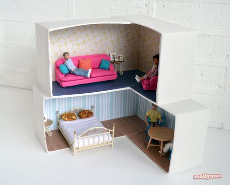 Top 50 Indoor Activities for Kids- great ideas to keep your kids entertained on iheartnaptime.com Shoe Box Crafts, Cardboard Dollhouse, Diy Entertainment, Cardboard Crafts Diy, Cardboard Box Crafts, Cardboard Toys, Doll Furniture Diy, Diy Xmas Gifts, Dollhouse Projects