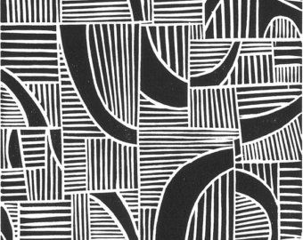 Printmaking Inspiration, Motifs Textiles, Linoleum Block Printing, Lino Prints, Black White Abstract, Relief Print, Art Minimaliste, Minimalist Prints, Black And White Abstract