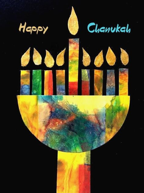 Hanukkah Greetings, Jewish Greetings, Hanukkah Greeting Cards, Celebration Art, Happy Hannukah, Hanukkah Art, Hanukkah Greeting, Jewish Crafts, Hanukkah Crafts