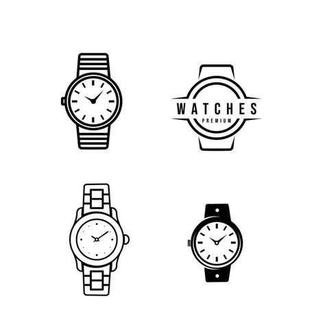 Watch Logo Design Ideas, Watch Icon Logo, Graphic Design Personal Branding, Watch Icon, Enterprise Logo, Skincare Logo, Watches Logo, Logo Icon Design, Fancy Watches