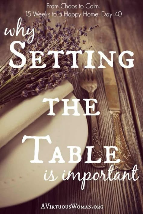 Setting the Table {Day 40} | A Virtuous Woman: A Proverbs 31 Ministry Christian Hospitality, A Proverbs 31 Woman, Abide In Christ, Happy Homemaking, A Virtuous Woman, Christian Homemaking, Woman Of Faith, Biblical Womanhood, Being Perfect