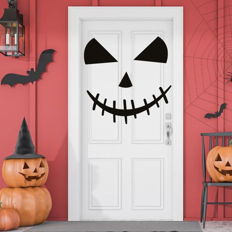 PRICES MAY VARY. Halloween Value Decoration:You will receive a set of Halloween face door stickers, they perfectly match the Halloween theme and meet your Halloween decoration needs. Sticking on the door adds some Halloween atmosphere to your overall space, allowing you to There is a feeling of terror from the gate Serving Halloween:Our expression door sticker set is made of high-quality PVC material, which is strong and easy to use, not easy to tear, has clear pattern printing, beautiful appear Glass Door Halloween Decorations, Halloween Preschool Door Decorations, Easy Halloween Classroom Door Ideas, Easy Halloween Door Ideas, Halloween Door Decorations For Office, Halloween Hallway Decorations, Jack Skellington Door, Halloween Door Decoration Ideas, Preschool Door Decorations