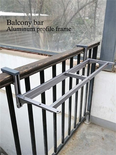 Dining Folding Table, Hanging Balcony, Balcony Ideas House, Apartment Cozy, Patio Railing, Balkon Decor, Balcony Ideas Apartment Outdoor, Balcony Bar, Table Garden