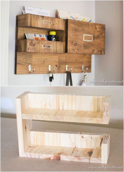 25 Easy DIY Mail Organizer Ideas to Make - Suite 101 Mail Organizer Ideas, Entryway Organizer Diy, Entryway Mail Organizer, Desktop Mail Organizer, Diy Mail Organizer, Hanging Mail Organizer, Diy Mail, Mail Organizer Wall, Diy Desktop