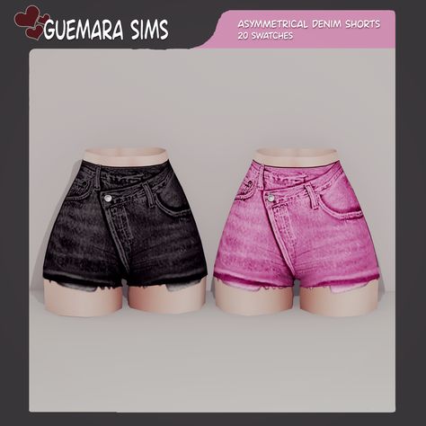 Sims 4 Female Shorts, Sims 4 Adult Clothes, Sims 4 Cc Bottoms, Sims Pants, Black Simmer, Sims Outfits, Mods Sims 4, Clothes Cc, Cc Folder