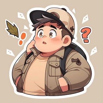 Chubby Boy Drawing, Chubby Boy Art, Fat Anime Characters, Popular Anime Character, Most Popular Anime Characters, Chubby Boy, Soldier Drawing, Boy Sketch, Chubby Guy