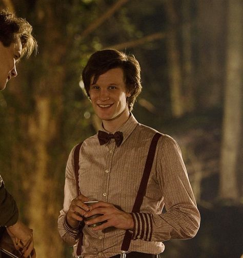 LOOK HOW CUTE HE IS! Caitlin Blackwood, Doctor Who Quotes, Amy Pond, First Doctor, 11th Doctor, Eleventh Doctor, Wibbly Wobbly Timey Wimey Stuff, Bbc One, Matt Smith