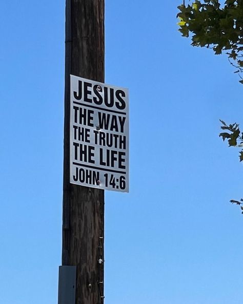 Jesus the way the truth and the life ✝️ #JesusSacrifice #ChristianInspiration #BibleQuotes #Faith #Grace #Love #Redemption #EternalHope #DailyDevotion #InspireOthers #GodIsLove God Is The Way The Truth And The Life, Christian Billboards Aesthetic, Jesus The Way The Truth The Life, The Way The Truth And The Life, Jesus Is The Way The Truth And The Life, Jesus Revolution Aesthetic, It Is Finished Jesus, One Way Jesus, Jesus Is The Only Way