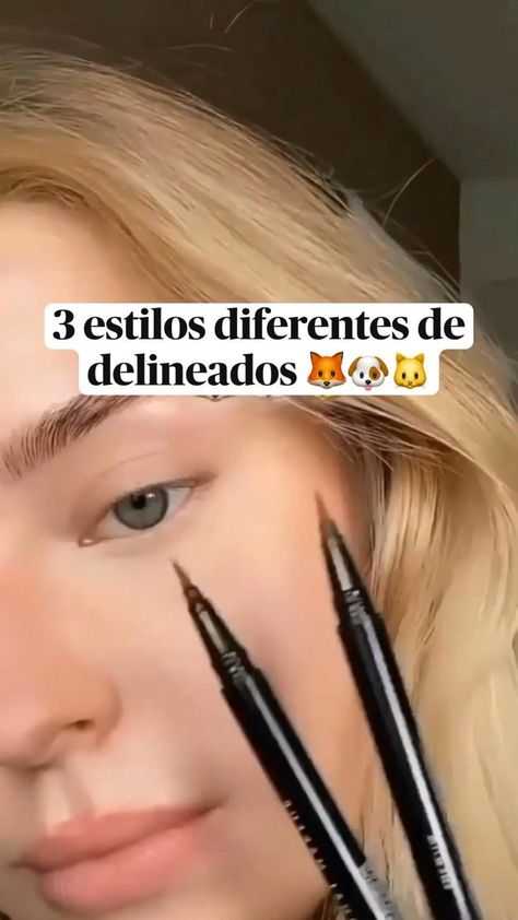 Make Up Easy Natural, Eyeliner Looks Aesthetic, Cejas Aesthetic, Aesthetic Eyeliner Looks, How To Put On Eyeliner, Maquillaje Aesthetic Natural, Ways To Apply Eyeliner, Winged Eyeliner For Beginners, Different Types Of Eyeliner