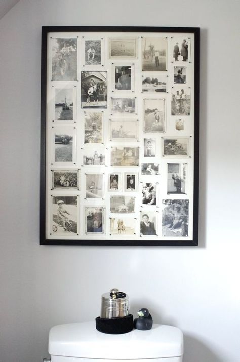 Amazingly creative ideas for how to display old family photos. Finally, a reason to dig them out of that box! Wedding Collage, Display Family Photos, Old Family Photos, Anniversary Ideas, Décor Boho, New Wall, My New Room, Photo Displays, 50th Anniversary