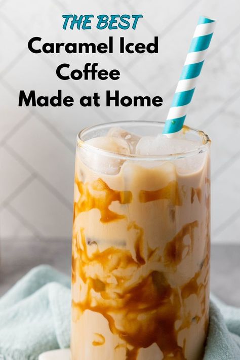 Love coffeehouse drinks but not the price? This easy Caramel Iced Coffee is the perfect solution! With just a few simple ingredients, you can create a creamy, sweet, and refreshing coffee at home. Save money while enjoying your favorite iced beverage without compromising on flavor. Plus, it's customizable—adjust the sweetness, creaminess, or even add toppings like whipped cream and caramel drizzle. Perfect for any time of day when you need a quick pick-me-up! Iced Caramel Latte Recipe, Cheese Alfredo Sauce, Caramel Latte Recipe, Crockpot Recipes Soup, Caramel Iced Coffee Recipe, Iced Caramel Latte, Easy Dinner Recipes For Beginners, Caramel Iced Coffee, Mini Caramel Apples