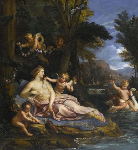 Venus, the god Hymen and the loves, allegory of the marital felicity-Gérard Blot Swan Vintage, A4 Poster, Oil Painting Reproductions, London Art, Painting Reproductions, Old Master, Vintage Artwork, Art Reproductions, Gifts In A Mug