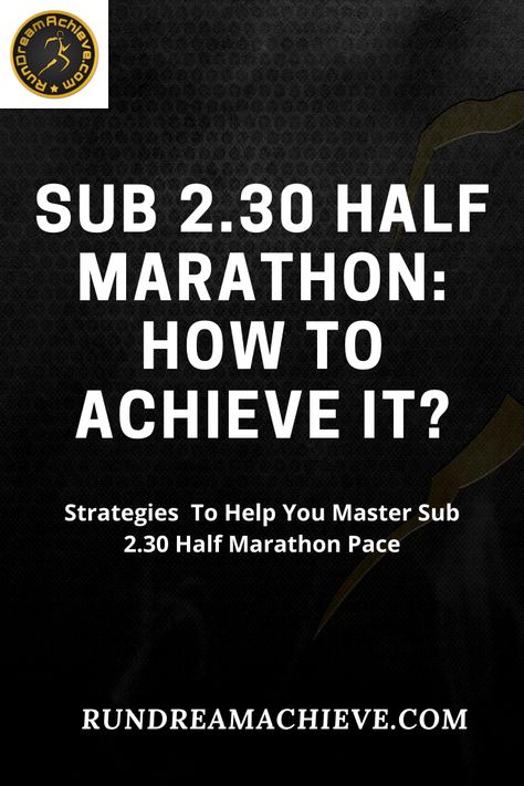 The sub 2.30 half marathon barrier can only be achieved by mastering 11.26 mile or 7.06 kilometer pace. It isn't just about working harder but working smarter. I have been involved in this sport for over 28 years and have a personal best of 1.07.06 for the half marathon and 2.19.35 for the marathon.   I know what training works and how to get athletes results. You need to start using leverage and utilizing specific strategies the top runners use to get great results. Read this post. Half Marathon Training Schedule, Runner Problems, The Marathon, Running Humor, Open Water Swimming, Half Marathon Training, Run Disney, Famous Last Words, Running Tips