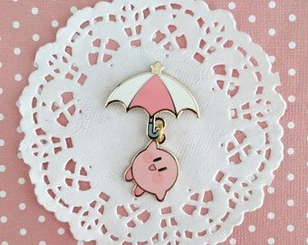 Enamel Pin Collection, Craft Logo, Cool Pins, Cute Charms, Hard Enamel Pin, Logo Design Creative, Cute Pins, Pinback Buttons, Kirby