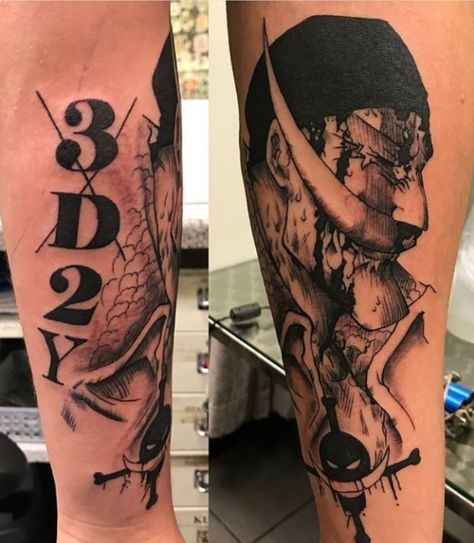 Whitebeard One Piece Tattoo, Whitebeard Tattoo, Goonies Tattoo, One Piece Tattoo, Ankh Tattoo, Trash Polka Tattoo Designs, Gamer Tattoos, One Piece Tattoos, Cool Forearm Tattoos