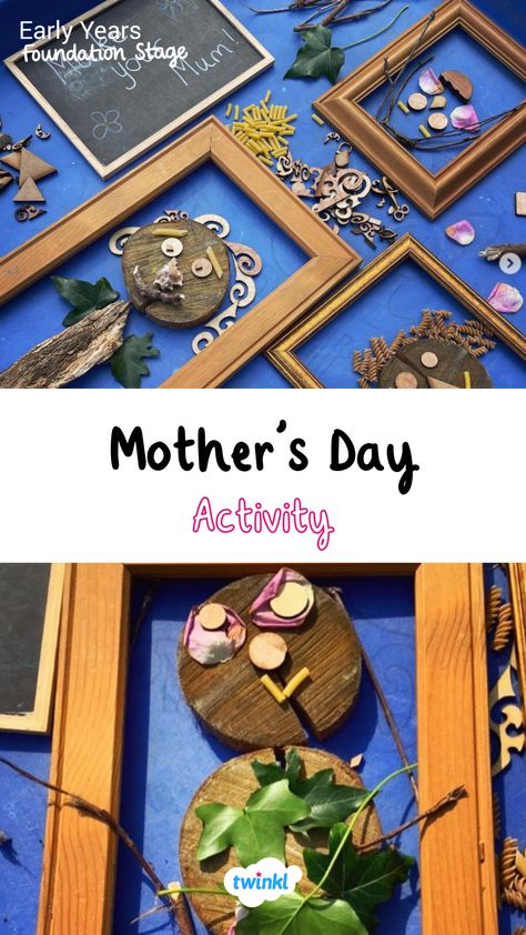 A great loose parts activity to try this mothers day! Thanks to @childquoteoftheday Childcare Mothers Day Ideas, Mothers Day Sensory Activities, Mothers Day Eyfs, All About Me Topic, Earth Day Science, Mothers Day Activities, Preschool Mothers Day, Mothers Day Crafts Preschool, Happy Classroom