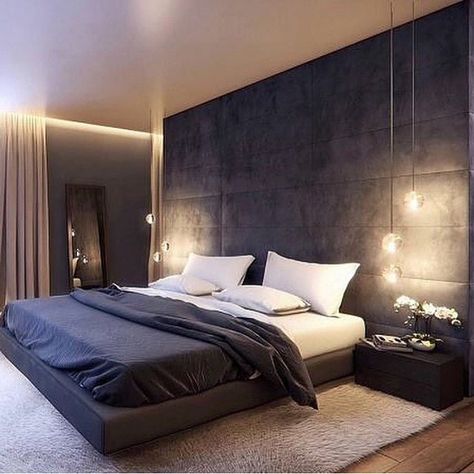 Bedroom Lamps Design, Sanctuary Bedroom, Modern Bedroom Decor, Modern Bedroom Design, Stylish Bedroom, Contemporary Bedroom, Decor Furniture, Minimalist Bedroom, Luxurious Bedrooms