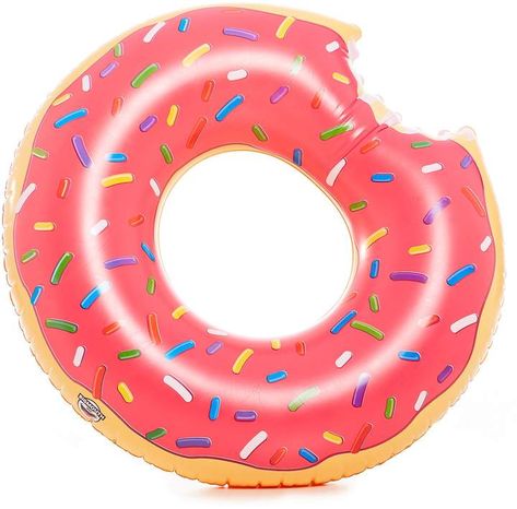 BigMouth Inc. Giant Donut Pool Float. #affiliate #donut #doughnut #pool #beach Donut Float, Donut Pool Float, Donut Pool, Strawberry Donut, Giant Donut, Strawberry Donuts, Pool Beach, Good Enough, House Stuff