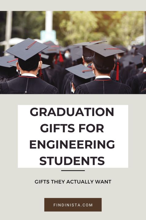 Know someone who is graduating with their engineering degree this year? Get them an incredible gift! Our list will help you find the perfect present for any engineer. Gifts For Engineering Students, Engineering Graduation, Gifts For Engineers, Engineer Graduation, Summer Gift Baskets, Engineering Degree, Graduation Gift Ideas, 100 Birthday Gifts, Unique Graduation Gifts