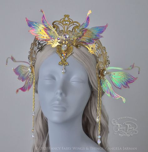 3 Faerie Crowns in Search of Their Queens — Fancy Fairy Wings & Things Fairy Costume Ideas, Fairy Costume Halloween, Costume College, Faery Queen, Fairy Cosplay, Metal Crown, Fairy Queen, Fairy Aesthetic, Queen Crown