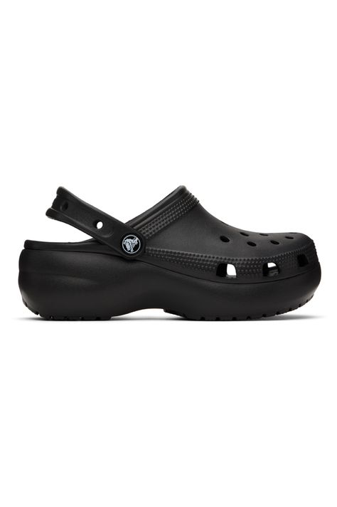 Unisex Crocs in all sizes and colors. You can match with friends and family, or if you like to enjoy being comfortable ; Crocs are just what you need! Black Crocs Platform, Crocs Black Platform, Platform Black Crocs, Platform Crocs Black, Black Platform Crocs, Chanclas Crocs, Crocs Platforms, Crocs Outfit Men, Florida Fits