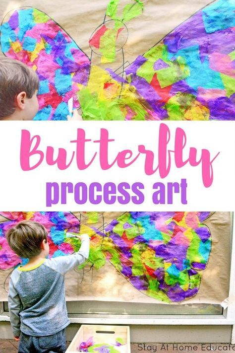 Engage Your Preschooler’s Creativity with Butterfly Collage Art for Kids | process art ideas | bugs and butterfly theme #kidsactivities #preschool #spring Collage Art For Kids, Butterfly Collage Art, Process Art Ideas, Collage Art Ideas, Summer Insects, Spring Crafts Preschool, Bug Activities, Butterfly Collage, Insects Preschool